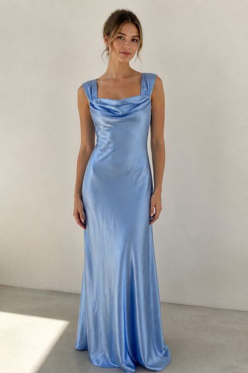Beginning Boutique Dresses & Skirts - Beginning Boutique Ella Light Blue Off Shoulder Dress S